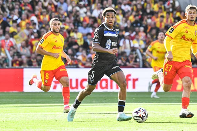 FOOTBALL : RC Lens vs AJ Auxerre - Ligue 1 - JournÃ e 1- 22 08 2026 Kevin Danois (AJ Auxerre) LensFrance  Copyright: xBaptistexAutissierx