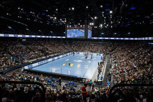 Fuechse Berlin (GER) vs SC Magdeburg (GER), Handball, 1. Handball Bundesliga Herren, Rexel Supercup 2026, Saison 2026 2027, Muenchen, 22.08.2026 Der ausverkaufte SAP Garden von innen Muenchen SAP Garden Deutschland *** Fuechse Berlin (GER) vs. SC Magdeburg (GER), Handball, Men s Handball Bundesliga 1, 2026 Rexel Supercup, 2026–2027 Season, Munich, August 22, 2026 Inside the sold-out SAP Garden in Munich, SAP Garden, Germany