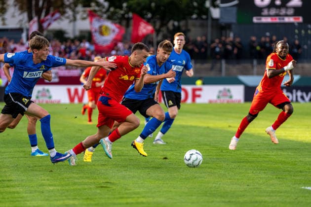 Brajan Gruda (RB Leipzig) Eintracht Trier vs RB Leipzig, Fussball, DFB-Pokal, 22.08.2026 Eintracht Trier vs RB Leipzig, Fussball, DFB-Pokal, 22.08.2026 Trier *** Brajan Gruda, RB Leipzig; Eintracht Trier vs. RB Leipzig, Soccer, DFB Cup, August 22, 2026; Eintracht Trier vs. RB Leipzig, Soccer, DFB Cup, August 22, 2026; Trier Copyright: xEibner-Pressefotox EP_EER