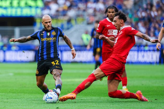 IPA87701767 - Federico Dimarco of FC Internazionale in action during a 2026–27 Serie A soccer match between FC Internazionale and AC Monza  Copyright: xFabrizioxCarabelli IPAxSportx xx 87701767