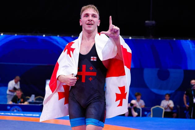 U20 World Championships 92kg FS - Sandro Kurashvili (GEO) *** U20 World Championships, 92 kg Freestyle: Sandro Kurashvili (GEO) Copyright: xKostadinxAndonovx