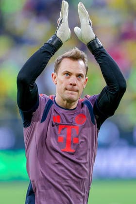 22.08.2026, Fußball, Borussia Dortmund - FC Bayern München, Signal Iduna Park, Saison 2026 2027: Torwart Manuel Neuer (FC Bayern München 01) DFB regulations prohibit any use of photographs as image sequences and or quasi-video. Nordrhein-Westfalen Deutschland *** August 22, 2026, Soccer, Borussia Dortmund vs. FC Bayern Munich, Signal Iduna Park, 2026–2027 Season. Goaltender Manuel Neuer, FC Bayern Munich 01. DFB regulations prohibit any use of photographs as image sequences and or quasi-video. North Rhine-Westphalia, Germany