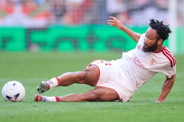 August 22, 2026, Bilbao, Vizcaya, SPAIN: Chidera Ejuke of Sevilla FC in action during the LaLiga EA Sports match between Athletic Club and Sevilla FC at San Mames on August 22, 2026, in Bilbao, Spain. Bilbao SPAIN - ZUMAa181 20260822_zaa_a181_148 Copyright: xRicardoxLarreinax