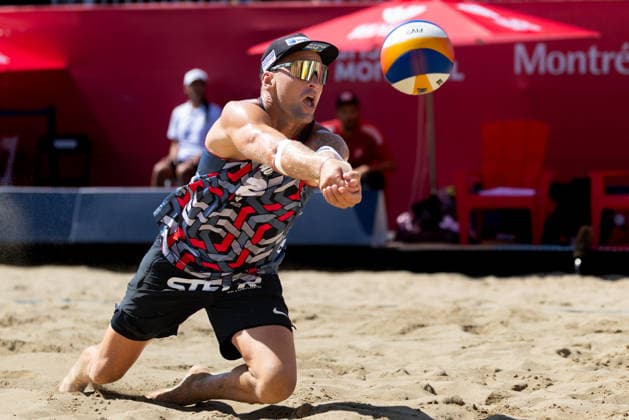 August 22, 2026, Montreal, Quebec, Canada: PAUL PASCARIUC and ALEXANDER HORST from Austria in match against Samuel Schachter and Jonathan Pickett from Canada in round of 12 at Beach Pro Tour at Parc Jean-Drapeau in Montreal, Quebec, Canada on 2026-08-22 Montreal Canada - ZUMAl189 20260822_zsp_l189_036 Copyright: xYannickxLegarex