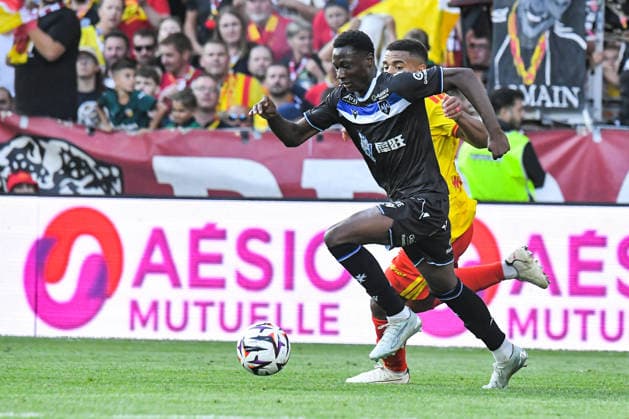 FOOTBALL : RC Lens vs AJ Auxerre - Ligue 1 - JournÃ e 1- 22 08 2026 Lamfia Dioubate (AJ Auxerre) LensFrance  Copyright: xBaptistexAutissierx