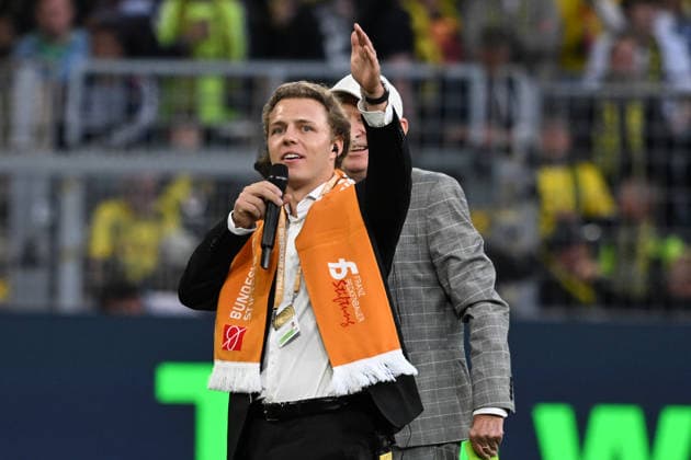 22.08.2026, xsltx, Fussball Franz Beckenbauer Supercup 2026, Borussia Dortmund - FC Bayern München v.l. Joel Beckenbauer (DFL DFB REGULATIONS PROHIBIT ANY USE OF PHOTOGRAPHS as IMAGE SEQUENCES and or QUASI-VIDEO) Dortmund *** August 22, 2026, xsltx, Soccer Franz Beckenbauer Super Cup 2026, Borussia Dortmund, FC Bayern Munich, v. Joel Beckenbauer, DFL, DFB—REGULATIONS PROHIBIT ANY USE OF PHOTOGRAPHS AS IMAGE SEQUENCES AND OR QUASI-VIDEO—Dortmund