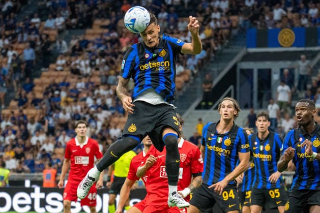 IPA87703775 - Aleksandar Stankovic during the Serie A match between FC Internazionale and AC Monza at Stadio Giuseppe Meazza in Milan, Italy, on August 22, 2026.  Copyright: xFedericoxManoni IPAxSportx xx 87703775