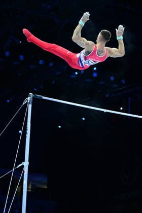 Zagreb, Croatia, 220826. 37th European Men s Artistic Gymnastics Championships, Individual Apparatus Finals at Arena Zagreb. In the photo: Horizontal Bar, Illia Kovtun, Croatia. Photo: Ivana Grgic CROPIX Copyright: xxIvanaxGrgicx xCROPIXx disciplina_preca12-220826