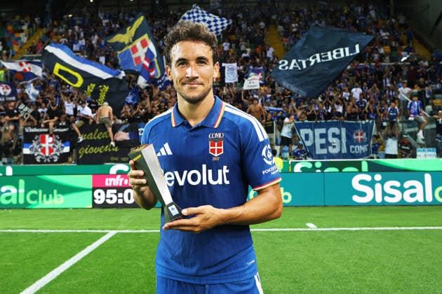 comoÕs luis milla during the Serie A soccer match between Udinese and Como at the Friuli Stadium in Udine, north east Italy - August 22, 2026. - Soccer  Copyright: xAndreaxBressanutti LaPressex