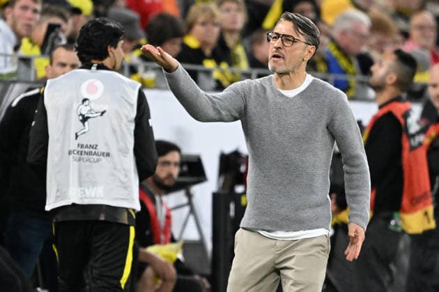 22.08.2026, xsltx, Fussball Franz Beckenbauer Supercup 2026, Borussia Dortmund - FC Bayern München v.l. Trainer Niko Kovac (Borussia Dortmund) (DFL DFB REGULATIONS PROHIBIT ANY USE OF PHOTOGRAPHS as IMAGE SEQUENCES and or QUASI-VIDEO) Dortmund *** August 22, 2026, xsltx, Soccer Franz Beckenbauer Super Cup 2026, Borussia Dortmund, FC Bayern Munich, Coach Niko Kovac, Borussia Dortmund, DFL, DFB. REGULATIONS PROHIBIT ANY USE OF PHOTOGRAPHS AS IMAGE SEQUENCES AND OR QUASI-VIDEO. Dortmund