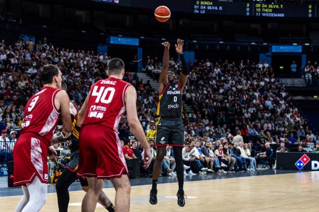 22.08.2026, GER, Turkish Airlines Supercup 2026, Hamburg, Finale, Deutschland-Kroatien Isaac Bonga (Deutschland, 0) Hamburg Barclays Arena Hamburg Deutschland *** August 22, 2026, GER, 2026 Turkish Airlines Super Cup, Hamburg, Final, Germany vs. Croatia, Isaac Bonga (Germany), 0, Hamburg Barclays Arena, Hamburg, Germany