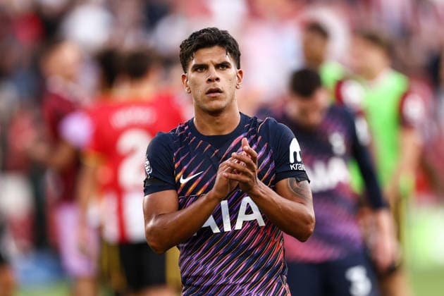 Brentford v Tottenham Hotspur 22 August 2026, London - Premier League Football - Brentford v Tottenham Hotspur - Mateus Fernandes of Tottenham Hotspur - Photo: Jacques Feeney Offside. London UK *** Brentford gegen Tottenham Hotspur, 22. August 2026, London, Premier League, Fußball, Brentford gegen Tottenham Hotspur, Mateus Fernandes von Tottenham Hotspur, Foto: Jacques Feeney, Abseits, London, Großbritannien  Copyright: xJacquesxFeeneyx xOffsidexOffside