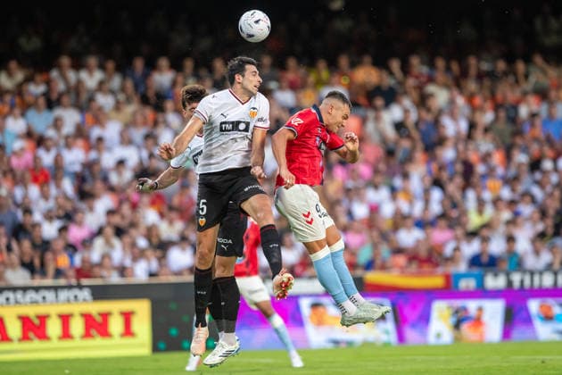 Agosto 22, 2026, Mestalla , Valencia, Spain; Lal liga Football League, Valencia CF versus Celta de Vigo *** August 22, 2026, Mestalla, Valencia, Spain La Liga, Valencia CF vs. Celta de Vigo Copyright: xJudithxAmigox