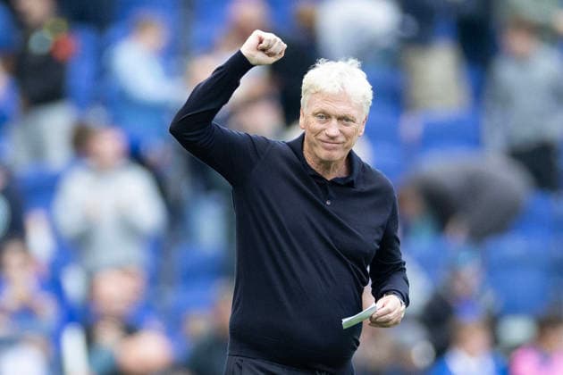 Everton v Crystal Palace FC - Premier League 2026 27 Everton F.C. manager David Moyes celebrates at full time during the Premier League match between Everton and Crystal Palace at Hill Dickinson Stadium in Liverpool, on August 22, 2026. Liverpool Merseyside United Kingdom  Copyright: xMIxNewsx originalFilename:fletcher-evertonv260822_npVAf.jpg