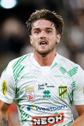 SOCCER - BL, Sturm vs A.Lustenau GRAZ,AUSTRIA,22.AUG.26 - SOCCER - ADMIRAL Bundesliga, SK Sturm Graz vs SC Austria Lustenau. Image shows Dominik Weixelbraun (A.Lustenau).  GEPAxpictures xJamesxDoak