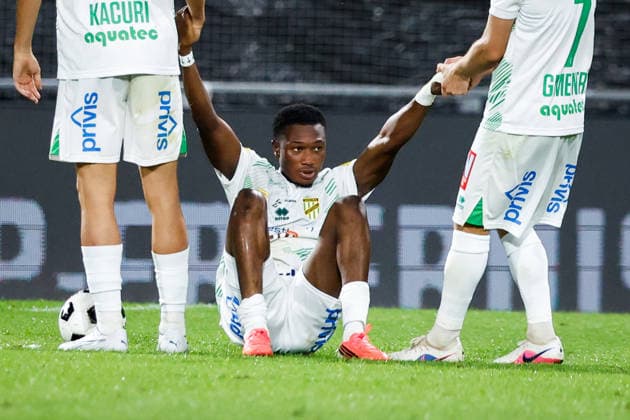 SOCCER - BL, Sturm vs A.Lustenau GRAZ,AUSTRIA,22.AUG.26 - SOCCER - ADMIRAL Bundesliga, SK Sturm Graz vs SC Austria Lustenau. Image shows Lord Afrifa (A.Lustenau).  GEPAxpictures xJamesxDoak
