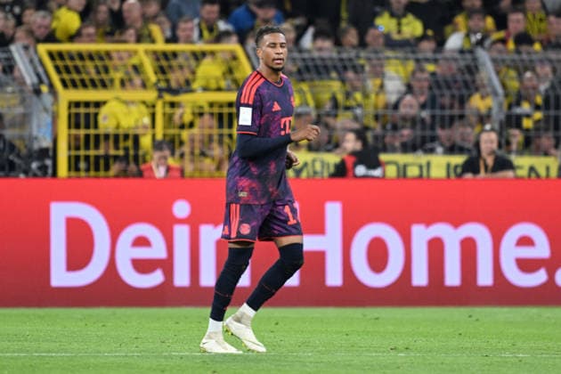 22.08.2026, xsltx, Fussball Franz Beckenbauer Supercup 2026, Borussia Dortmund - FC Bayern München v.l. Torjubel nach dem Tor zum celebrating the goal celebrate 0:2 durch Michael Olise (FC Bayern Muenchen) (DFL DFB REGULATIONS PROHIBIT ANY USE OF PHOTOGRAPHS as IMAGE SEQUENCES and or QUASI-VIDEO) Dortmund *** August 22, 2026, xsltx, Soccer Franz Beckenbauer Super Cup 2026, Borussia Dortmund vs. FC Bayern Munich: Goal celebration after Michael Olise’s goal to make it 0–2. FC Bayern Munich, DFL, DFB. REGULATIONS PROHIBIT ANY USE OF PHOTOGRAPHS AS IMAGE SEQUENCES AND OR QUASI-VIDEO. Dortmund