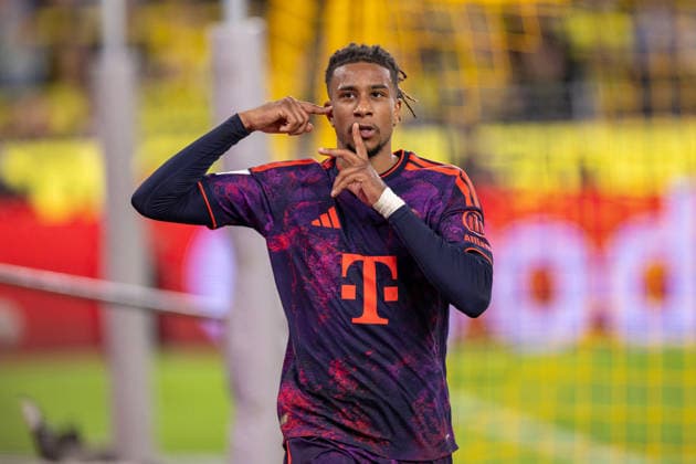 22.08.2026, Fussball, Franz Beckenbauer Supercup 2026, Borussia Dortmund - FC Bayern München. Michael Olise (FC Bayern München) bejubelt das Tor zum 0:2. Dortmund Signal Iduna Park NRW Deutschland xRHR-FOTO DEx *** August 22, 2026, Soccer, 2026 Franz Beckenbauer Super Cup, Borussia Dortmund vs. FC Bayern Munich, Michael Olise of FC Bayern Munich celebrates the goal that made it 0–2 against Dortmund, Signal Iduna Park, North Rhine-Westphalia, Germany, xRHR PHOTO DEx Copyright: DennisxEwert RHR-FOTOx RHR-FOTO DE