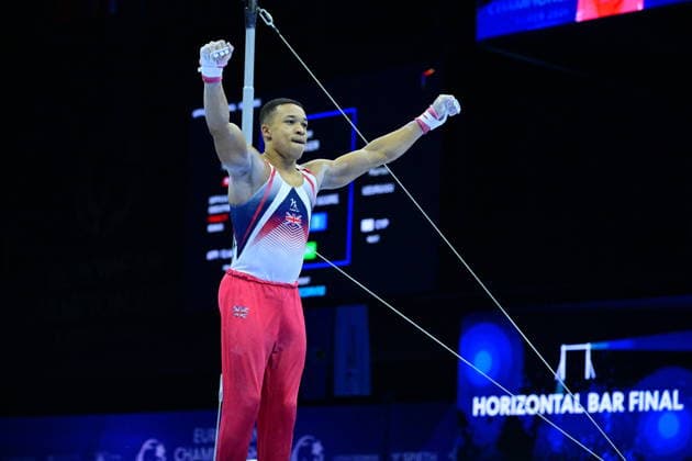Zagreb, Croatia, 220826. 37th European Men s Artistic Gymnastics Championships, Individual Apparatus Finals at Arena Zagreb. Horizontal Bar, Joe Fraser, Great Britain. Photo: Ivana Grgic CROPIX Zagreb Croatia Copyright: xxIvanaxGrgicx disciplina_preca23-220826