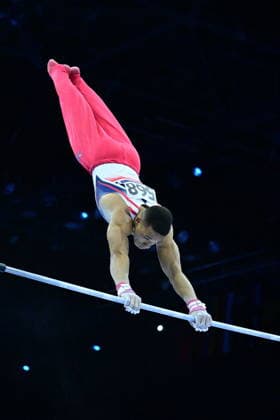 Zagreb, Croatia, 220826. 37th European Men s Artistic Gymnastics Championships, Individual Apparatus Finals at Arena Zagreb. Horizontal Bar, Joe Fraser, Great Britain. Photo: Ivana Grgic CROPIX Zagreb Croatia Copyright: xxIvanaxGrgicx disciplina_preca24-220826