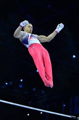 Zagreb, Croatia, 220826. 37th European Men s Artistic Gymnastics Championships, Individual Apparatus Finals at Arena Zagreb. Horizontal Bar, Joe Fraser, Great Britain. Photo: Ivana Grgic CROPIX Zagreb Croatia Copyright: xxIvanaxGrgicx disciplina_preca25-220826
