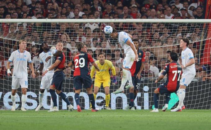 August 22, 2026, Genova, Liguria, ITALIA: Amir Rramani of SSC Napoli During the match played on August 22, 2026, at the Luigi Ferraris Stadium in GenoaÃ¢â‚¬part of the 2026 27 Serie A Italian football championshipÃ¢â‚¬between FC Genoa and SSC Napoli. Serie A Football Match Ã¢â‚¬ 2026 27 Season: Genoa Vs. Napoli  - ZUMAs236 20260822_aap_s236_036 Copyright: xFabioxSassox