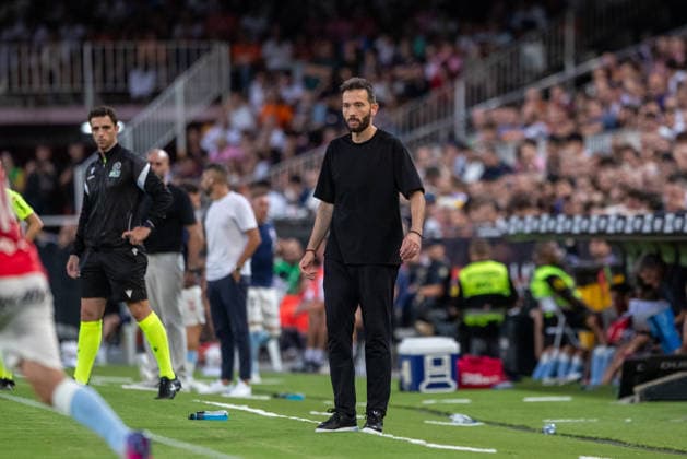 Agosto 22, 2026, Mestalla , Valencia, Spain; Lal liga Football League, Valencia CF versus Celta de Vigo *** August 22, 2026, Mestalla, Valencia, Spain — La Liga: Valencia CF vs. Celta de Vigo Copyright: xJudithxAmigox