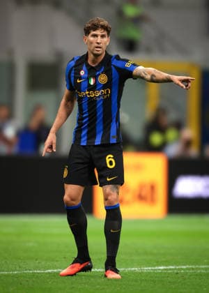 FC Internazionale v AC Monza - Serie A - Giuseppe Meazza Milan, Italy, 22nd August 2026. John Stones of FC Internazionale reacts on his debut during the FC Internazionale vs AC Monza Serie A match at Stadio Giuseppe Meazza, Milan. Picture credit should read: Jonathan Moscrop Milan Stadio Giuseppe Meazza Italy