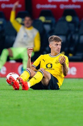 Supercup, Deutschland, Borussia Dortmund vs. FC Bayern München, 22.08.2026 im Signal Iduna Park Giannis Konstantelias *** Super Cup, Germany, Borussia Dortmund vs. FC Bayern Munich, August 22, 2026, at Signal Iduna Park Giannis Konstantelias Copyright: xBahhoxKarax