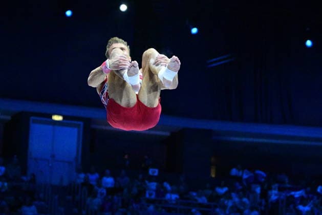 Zagreb, Croatia, 220826. 37th European Men s Artistic Gymnastics Championships, Individual Apparatus Finals at Arena Zagreb. Vault, Sebastian Sponevik, Norway. Photo: Ivana Grgic CROPIX Zagreb Croatia Copyright: xxIvanaxGrgicx disciplina_preskok24-220826