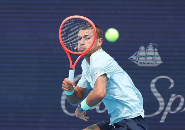 August 22, 2026, Mason, Ohio, USA: FLAVIO COBOLLI of Italy during the match against A. Fils of France in the semifinals of tennis tournament WTA, Tennis Damen 1000 Cincinnati Open in Mason, USA. Cobolli lost 3:6, 4:6. Tennis: Cincinnati Open - Flavio Cobolli 3:6, 4:6 Arthur Fils  - ZUMAc278 20260822_zsp_c278_037 Copyright: xMarcinxCholewinskix