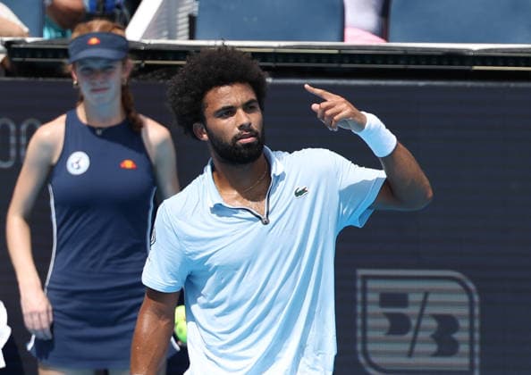 August 22, 2026, Mason, Ohio, USA: ARTHUR FILS of France during the match against F. Cobolli of Italy in the semifinals of tennis tournament WTA, Tennis Damen 1000 Cincinnati Open in Mason, USA. Fils won 6:3, 6:4 Tennis: Cincinnati Open - Arthur Fils 6:3, 6:4 Flavio Cobolli  - ZUMAc278 20260822_zsp_c278_056 Copyright: xMarcinxCholewinskix