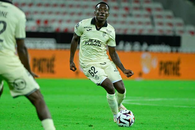 FOOTBALL : OGC Nice VS FC Lorient - Ligue 1 McDonald s - 22 08 2026 Arthur Avom (FCL) - Ligue 1 McDonald s match between OGC Nice and Football Club de Lorient on August 22, 2026 at the Allianz Riviera Stadium in Nice. NiceFrance  Copyright: xWilliamxCannarellax