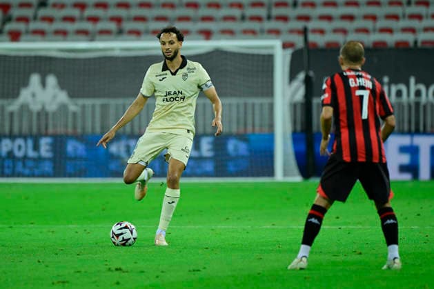 FOOTBALL : OGC Nice VS FC Lorient - Ligue 1 McDonald s - 22 08 2026 Montassar Talbi (FCL) - Ligue 1 McDonald s match between OGC Nice and Football Club de Lorient on August 22, 2026 at the Allianz Riviera Stadium in Nice. NiceFrance  Copyright: xWilliamxCannarellax