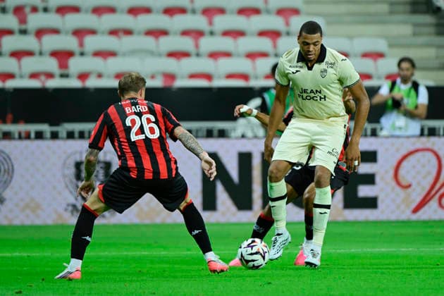 FOOTBALL : OGC Nice VS FC Lorient - Ligue 1 McDonald s - 22 08 2026 Noah Cadiou (FCL) - Ligue 1 McDonald s match between OGC Nice and Football Club de Lorient on August 22, 2026 at the Allianz Riviera Stadium in Nice. NiceFrance  Copyright: xWilliamxCannarellax