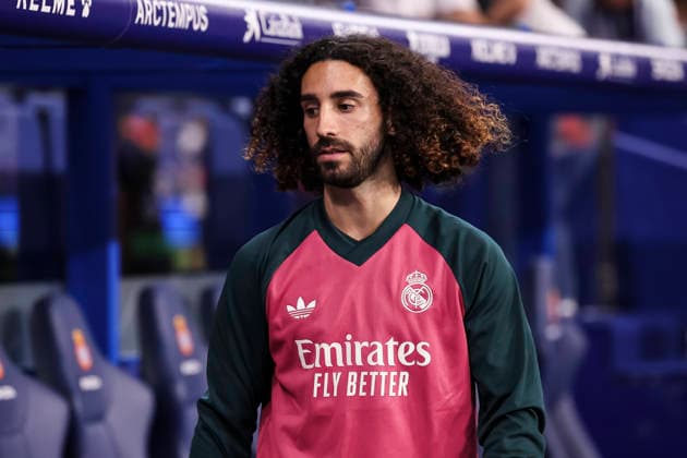 August 22, 2026, Cornella, Barcelona, SPAIN: Marc Cucurella of Real Madrid CF looks on during the Spanish league, LaLiga EA Sports, football match played between RCD Espanyol and Real Madrid CF at RCDE Stadium on August 22, 2026 in Cornella, Spain. RCD Espanyol V Real Madrid CF - LaLiga EA Sports  - ZUMAa181 20260822_zaa_a181_233 Copyright: xJavierxBorregox