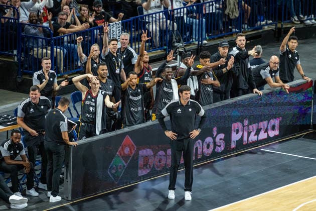 Basketball Hamburg 22.08.2026 Turkish Airlines Supercup 2026 Finale Deutschland (GER) - Kroatien (CRO) Jubel deutschland *** Basketball Hamburg, August 22, 2026, Turkish Airlines Supercup 2026 Final: Germany (GER) vs. Croatia (CRO), Germany Celebrates