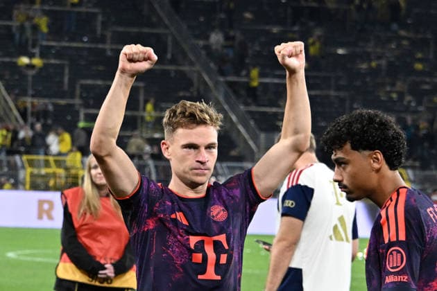 22.08.2026, xsltx, Fussball Franz Beckenbauer Supercup 2026, Borussia Dortmund - FC Bayern München v.l. Jubel, Freude über den Sieg Joshua Kimmich (FC Bayern Muenchen) (DFL DFB REGULATIONS PROHIBIT ANY USE OF PHOTOGRAPHS as IMAGE SEQUENCES and or QUASI-VIDEO) Dortmund *** August 22, 2026, xsltx, Soccer Franz Beckenbauer 2026 Super Cup, Borussia Dortmund vs. FC Bayern Munich – Celebration, Joy Over the Victory – Joshua Kimmich, FC Bayern Munich. DFL and DFB regulations prohibit any use of photographs as image sequences and or quasi-video. Dortmund