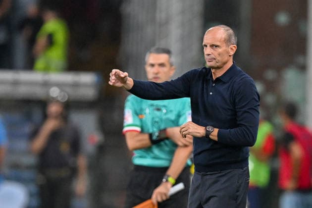NapoliÕs head coach Massimiliano Allegri during the Serie A soccer match between Genoa and Napoli at the Luigi Ferraris Stadium in Genoa, Italy - Saturday, August 22, 2026. - Soccer .  Copyright: xTanoxPecoraro LaPressex