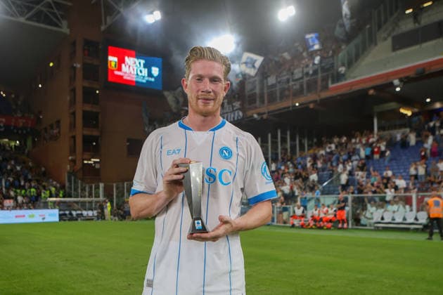 NapoliÕs Kevin De Bruyne during the Serie A soccer match between Genoa and Napoli at the Luigi Ferraris Stadium in Genoa, Italy - Saturday, August 22, 2026. - Soccer .  Copyright: xTanoxPecoraro LaPressex