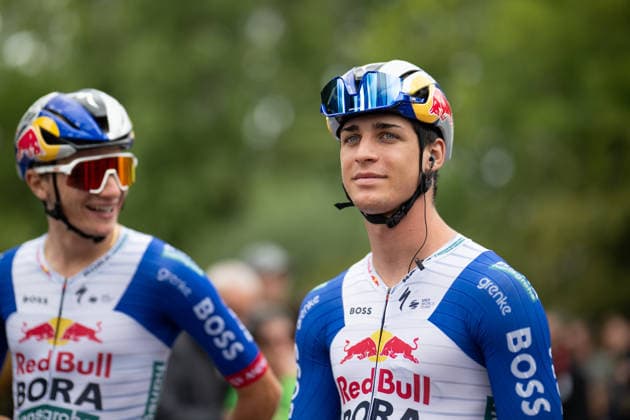 Lidl Deutschland Tour, Etappe 3, 22.08.2026 Alessio Magagnotti (ITA, Red Bull - BORA - hansgrohe Rookies) Herxheim Germany *** Lidl Germany Tour, Stage 3, August 22, 2026 Alessio Magagnotti (ITA), Red Bull BORA hansgrohe Rookies, Herxheim, Germany Copyright: xCarlaxHilgerx