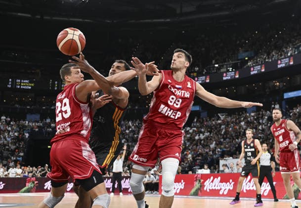 Germany v Croatia - Turkish Airlines Supercup 2026 HAMBURG, GERMANY - AUGUST 22: Croatia s Luka Bozic (29) in action during the Turkish Airlines Basketball Supercup 2026 match between Germany and Croatia at Barclays Arena in Hamburg, Germany, on August 22, 2026. Halil Sagirkaya Anadolu Hamburg Germany. Editorial use only. Please get in touch for any other usage.  Copyright: x2026xAnadoluxHalilxSagirkayax