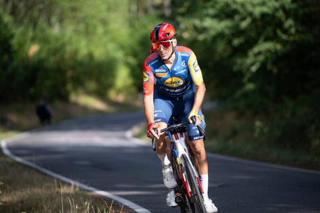 Lidl Deutschland Tour, Etappe 3, 22.08.2026 Carlos Verona (ESP, Lidl - Trek) Bad Dürkheim Germany *** Lidl Germany Tour, Stage 3, August 22, 2026 Carlos Verona (ESP), Lidl Trek Bad Dürkheim, Germany Copyright: xCarlaxHilgerx