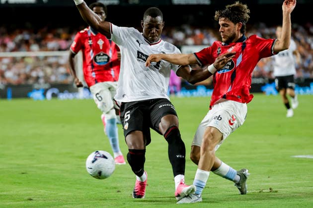Valencia CF v RC Celta de Vigo - LaLiga EA Sports 2026 27 Dieng of Valencia CF during a LaLiga match at Mestalla Stadium in Valencia, on August 22, 2026. Valencia Spain  Copyright: xJosexMiguelxFernandezx originalFilename:fernandezdevelascosanz-valencia260822_npHOe.jpg