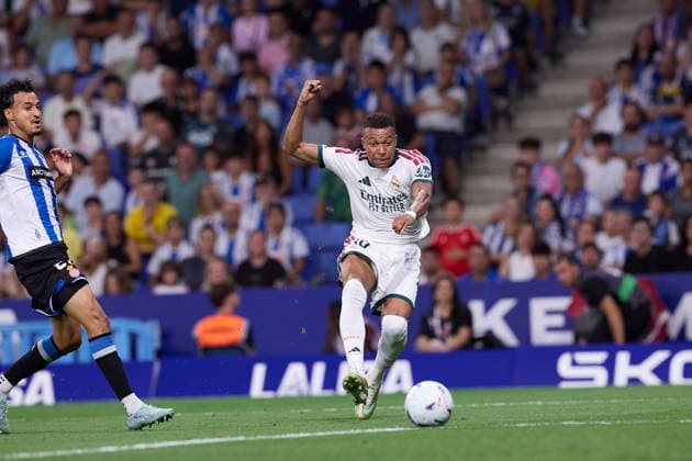 ESP: LaLiga EA Sports RCD Espanyol de Barcelona v Real Madrid Kylian Mbappe of Real Madrid during LaLiga EA Sports match between RCDE Espanyol de Barcelona v Real Madrid played at RCDE Stadium, Cornella de Llobregat, Barcelona on August 22 2026 in Spain Spain Soccer *** ESP LaLiga EA Sports RCD Espanyol de Barcelona vs. Real Madrid Kylian Mbappé of Real Madrid during the LaLiga EA Sports match between RCDE Espanyol de Barcelona and Real Madrid, played at RCDE Stadium in Cornellà de Llobregat, Barcelona, on August 22, 2026, in Spain. Spanish Soccer Copyright: xAgenciaxLOFx
