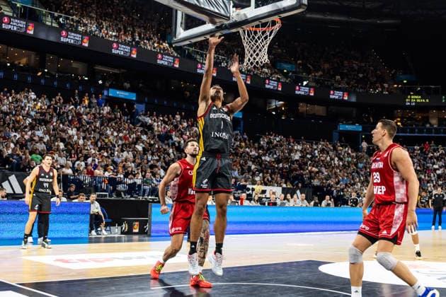 22.08.2026, GER, Turkish Airlines Supercup 2026, Hamburg, Finale, Deutschland-Kroatien Oscar Da Silva (Deutschland, 1) Hamburg Barclays Arena Hamburg Deutschland *** August 22, 2026, GER, 2026 Turkish Airlines Super Cup, Hamburg, Final, Germany vs. Croatia, Oscar Da Silva (Germany), 1 Hamburg Barclays Arena, Hamburg, Germany