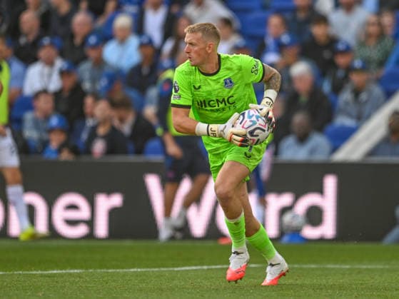 Everton v Crystal Palace Premier League Jordan Pickford of Everton during the Premier League match at the Hill Dickinson Stadium, Liverpool 22 08 2026 UK Newspapers OUT Copyright: xKarlxVallantinex FIL-23815-0100