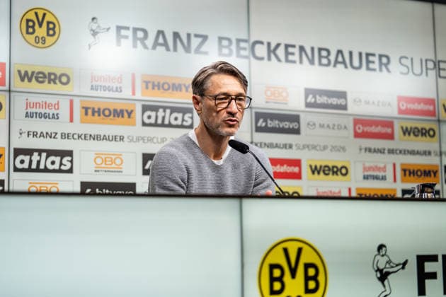 22.08.2026, GER Deutschland, Fussball, Saison 2026 2027, Franz Beckenbauer Supercup - Borussia Dortmund vs FC Bayern München Muenchen Interview nach dem Spiel mit Niko KovaÄ Kovac (Chef-Trainer Head Coach, BV Borussia Dortmund) Dortmund Signal Iduna Park Nordrhein-Westfalen (NRW) Deutschland *** August 22, 2026, GER Germany, Soccer, 2026–2027 Season, Franz Beckenbauer Super Cup: Borussia Dortmund vs. FC Bayern Munich, Munich—Postgame interview with Niko Kovac Kovac, Head Coach, BV Borussia Dortmund, Signal Iduna Park, North Rhine-Westphalia (NRW), Germany Copyright: xnordphotoxGmbHx xChristianxSchulzex