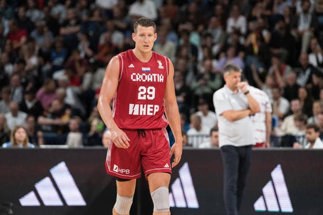 Basketball, Turkish Airlines Supercup 2026, Türkei - Kroatien, Barclays Arena (Hamburg), 22.08.2026, Finale Luka Bozic ( 29, KROATIEN) *** Basketball, 2026 Turkish Airlines Super Cup, Turkey vs. Croatia, Barclays Arena, Hamburg, August 22, 2026, Final: Luka Bozic, 29, CROATIA