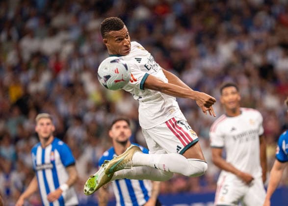 ESP: LaLiga EA Sports RCD Espanyol de Barcelona v Real Madrid Kylian Mbappe of Real Madrid during LaLiga EA Sports match between RCDE Espanyol de Barcelona v Real Madrid played at RCDE Stadium, Cornella de Llobregat, Barcelona on August 22 2026 in Spain Spain Soccer *** ESP LaLiga EA Sports RCD Espanyol de Barcelona vs. Real Madrid Kylian Mbappé of Real Madrid during the LaLiga EA Sports match between RCDE Espanyol de Barcelona and Real Madrid, played at RCDE Stadium in Cornellà de Llobregat, Barcelona, on August 22, 2026, in Spain. Spanish Soccer Copyright: xAgenciaxLOFx